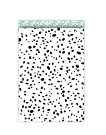 Cadeauzakje zwart witte dots min - 19x25cm (L) - 5st.