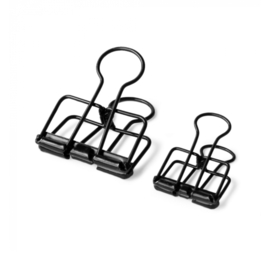 Binder clips zwart klein