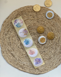 Sinterklaas naamstickers - 5 cm - 10 stuks