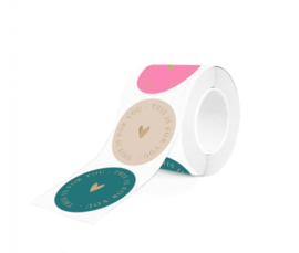 Stickers this is for you Gold- groen roze nude - 6 stuks