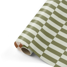 Cadeaupapier colorblocking duotone - Groen  - 50cm x 3 m