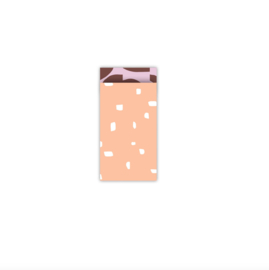 Cadeauzakjes – minimal dots - zalm roze - 5 Stuks - s