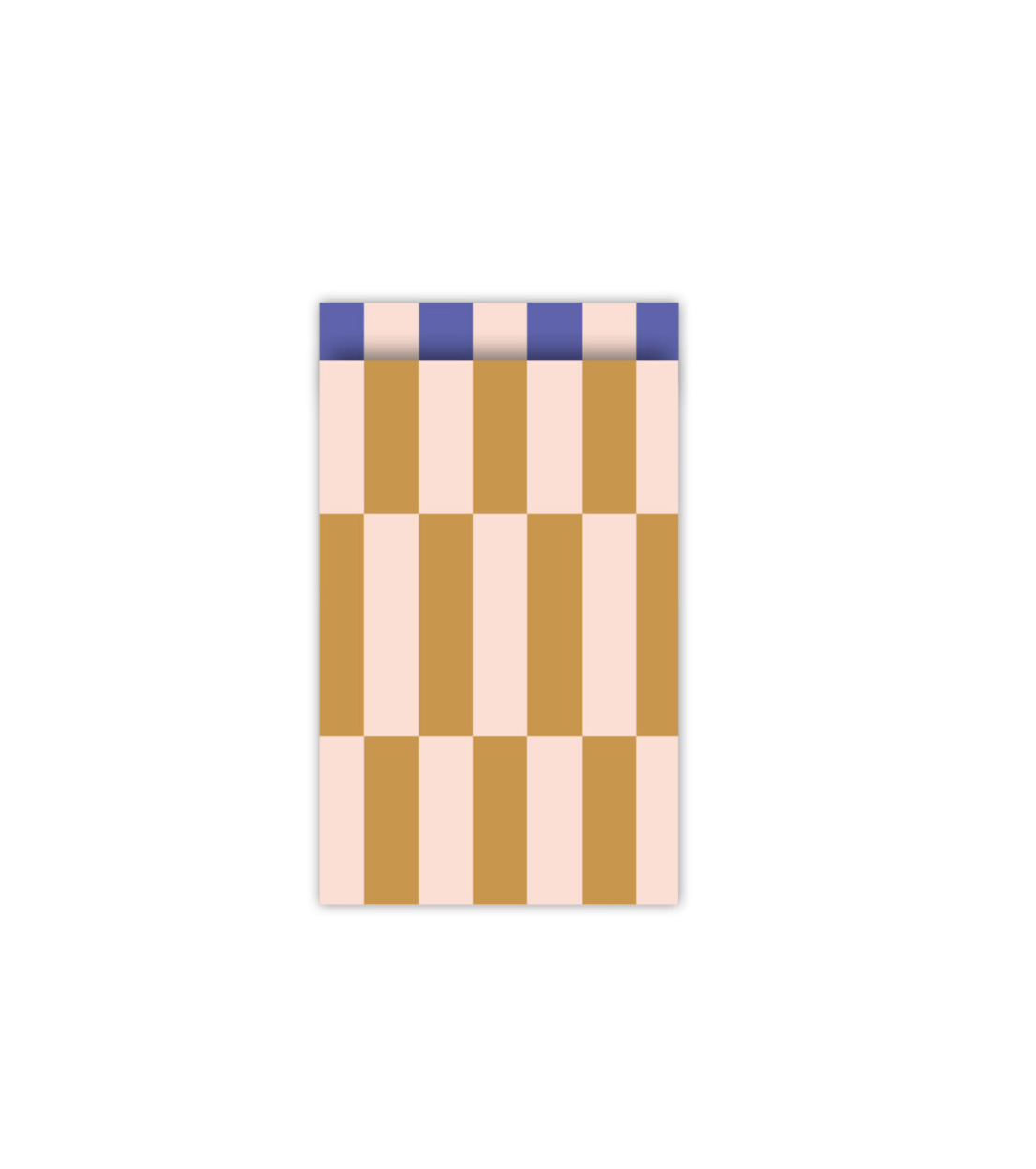 Cadeauzakje colorblocking duotone - Oker / skin - 12x19cm - 5 Stuks