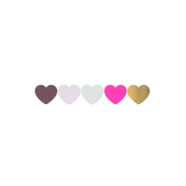 Stickers hart - kleuren - 10 Stuks