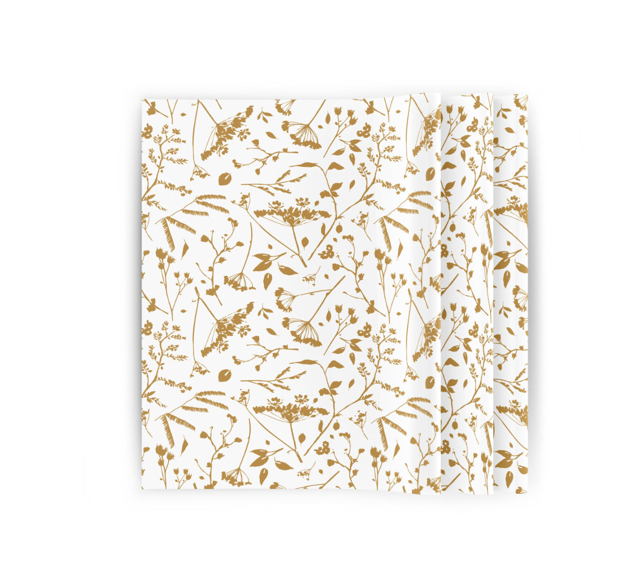 Vloeipapier fall in motion - goud - 5 stuks