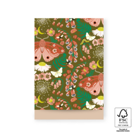 Cadeauzakjes Botanic olive - 17 x 25 cm (L) - 5 stuks