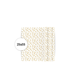 Vloeipapier Solo hearts - goud - S - 5 stuks