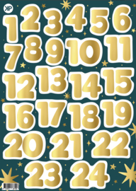 KP® A5 stickervel Adventkalender groot