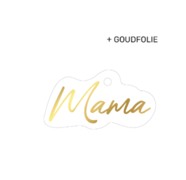 Mama cadeaulabels 7,5x4 cm - 5 stuks