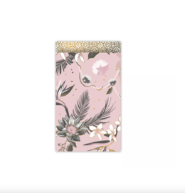 Cadeauzakjes Tropische vogel bloemen - Roze goud - 5 Stuks - M