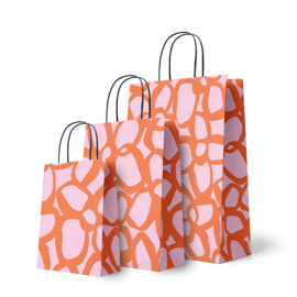 Papieren Draagtas Maat M | Bold Flowers