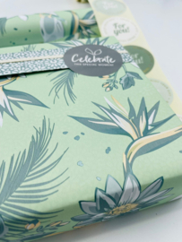 Cadeaupapier Tropical Garden Salie | 30 x 200 CM