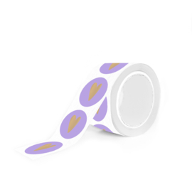 Sticker Hart | Lila - Goud