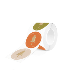 Sticker | Multi Tree Gold Text- Nude