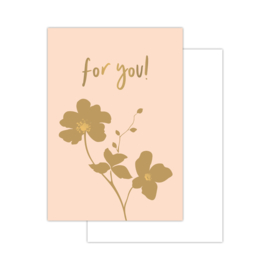 Mini-kaart Flowers | For you