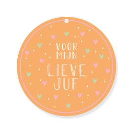 Cadeaulabel | Voor mijn lieve juf