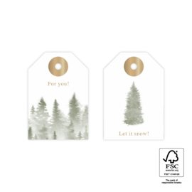 Cadeaulabel Forest | 2 stuks