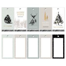 Cadeaulabel Signature Christmas | 5 stuks