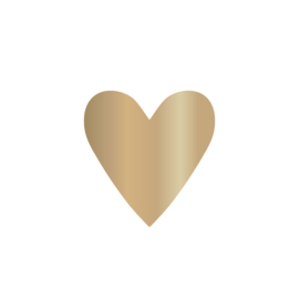 Sticker Mini hart | Goud