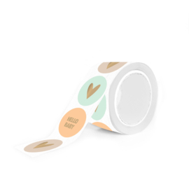 Sticker Multi Hello Baby Peach