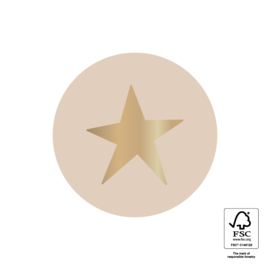 Sticker Star Gold | Beige