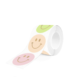 Sticker Multi Smiley Pastel Gold