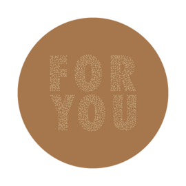Sticker FOR YOU | Cognac