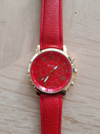 Horloge Geneva Red