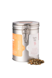 Reislust - Theeblik met 100 gram frisse groene thee (Tante Tee)