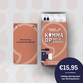 Goed doel Stichting Komma - Spel Komma op met je verhaal