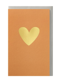 Kaart Oranje met Goudkleurig hartje
