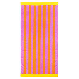 Strandlaken en Strandtas Fuchsia Oranje Geel  Samira