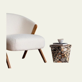 Dutch Design basket Houtblokken opbergdoos