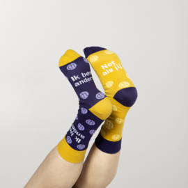 Goed doel Stichting Upside Down - Sokken I love anders - volwassenen