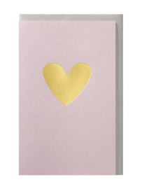 Kaart Lila met Goudkleurig hartje