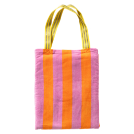 Strandlaken en Strandtas Fuchsia Oranje Geel  Samira