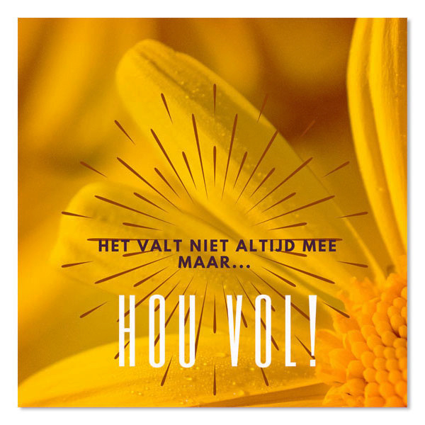 Hou Vol Of Houd Vol Set - 10x kaart Hou vol