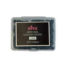 Mini Nail Sanding Bands for Small Mandrel Bit 3mm - 100 pcs - 240#
