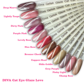 DIVA Gellak Glaze Love Cat Eye Collection 2   6x 10 ml