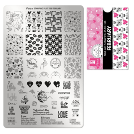 Moyra Stamping Plate february 138 met gratis Tryon Sheet