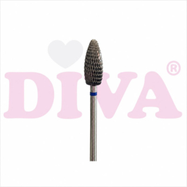 DIVA® Carbide Freesbit Conisch Afgerond – Blauw is  medium
