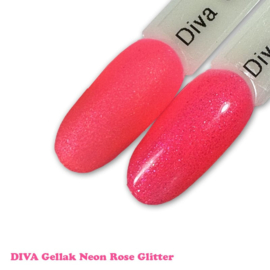 DIVA Gellak Neon Rose Glitter 10 ml
