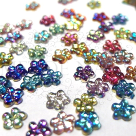 Strass stones color 6 maten in een bo
