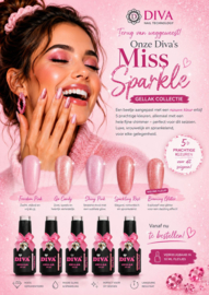 DIVA Gellak Miss Sparkle Collection 5x 10 ml #C - met gratis Colorpop Stickers