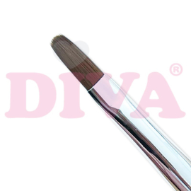 DIVA Gel Penseel #6 - Zwart met dop - 13 mm