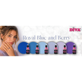 DIVA Gellak Royal Blue and Berry Collection 6x 10 ml # - met gratis Colorpop Stickers