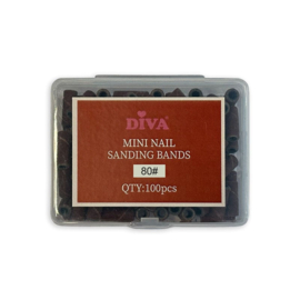 Mini Nail Sanding Bands for Small Mandrel Bit 3mm - 100 pcs - 80#