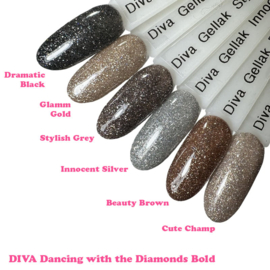 DIVA Gellak Dancing with the Diamonds BLING, BOLD en FEVER Collection 18x 10 ml + gratis Fineliner