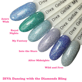 DIVA Gellak Dancing with the Diamonds BLING, BOLD en FEVER Collection 18x 10 ml + gratis Fineliner
