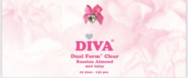 DIVA Dual Form + Nail Russian Almond met Inlay